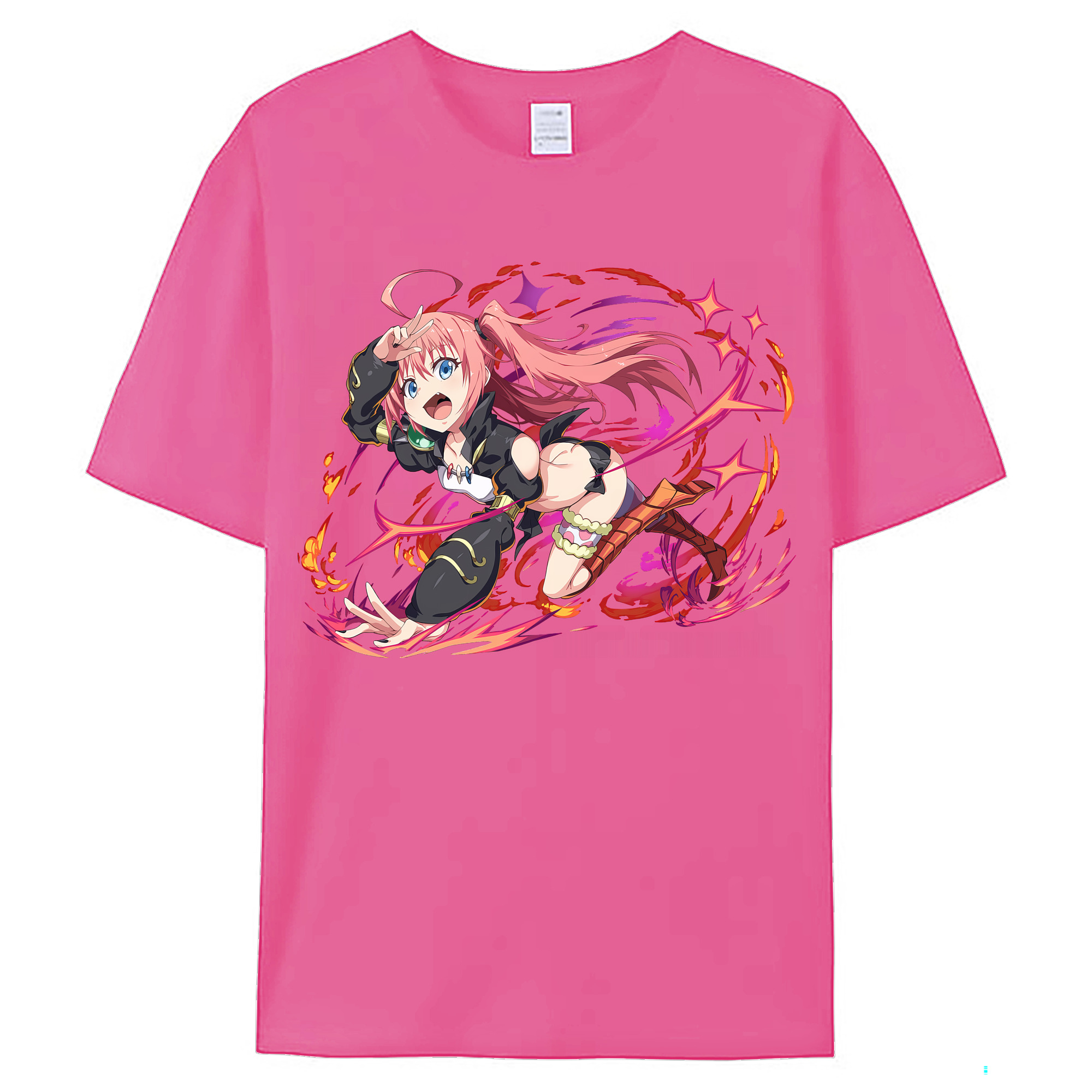 （画像用） 転スラ Regarding Reincarnated to Slime レディースカジュアルプリントTシャツ（綿100％）